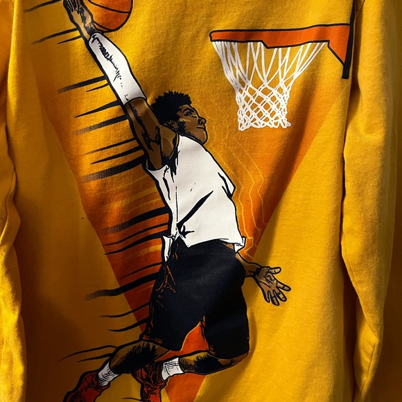 Place Yellow Basketball Dunk Long Sleeve Tee - Picture 2 of 5